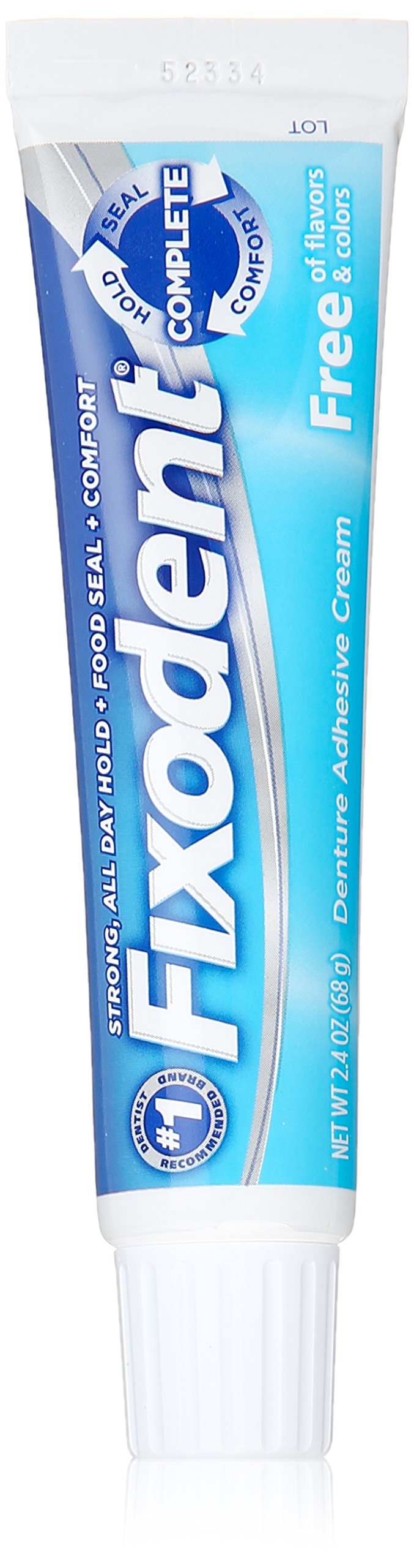 [Australia] - Fixodent Complete Free Denture Adhesive Cream 2.4 Oz (Pack of 6) 2.4 Ounce (Pack of 6) 