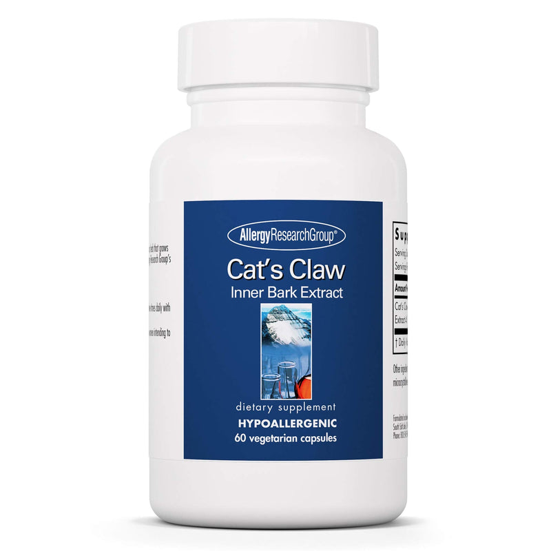 Allergy Research Group Cat's Claw - Inner Bark Extract, Joint Health & Immune Support, Herbal Supplement, Organic, Vegetarian Capsules - 60 Count - PawsPlanet Australia