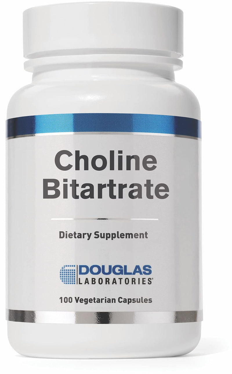 Douglas Laboratories Choline Bitartrate, 100 Capsules | Supplement to Support Liver, Neurological and Heart Health, Mental Focus, and Nervous System*