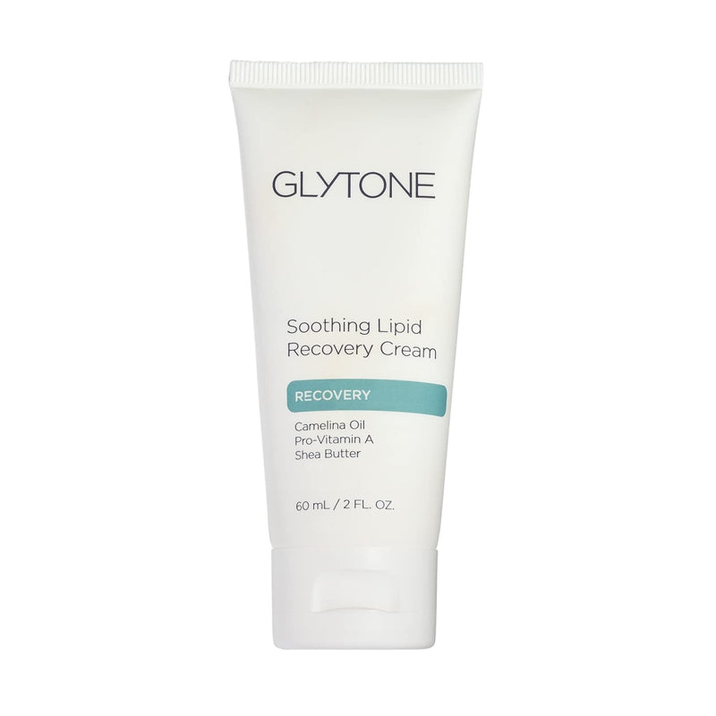Glytone Soothing Lipid Recovery Cream | Face Moisturizer Hydrates, Calms & Restores Skin Barrier with Camelina Oil, Pro-Vitamin A & Shea Butter | Soothing Cream for Dry and Sensitive Skin - 2 fl oz