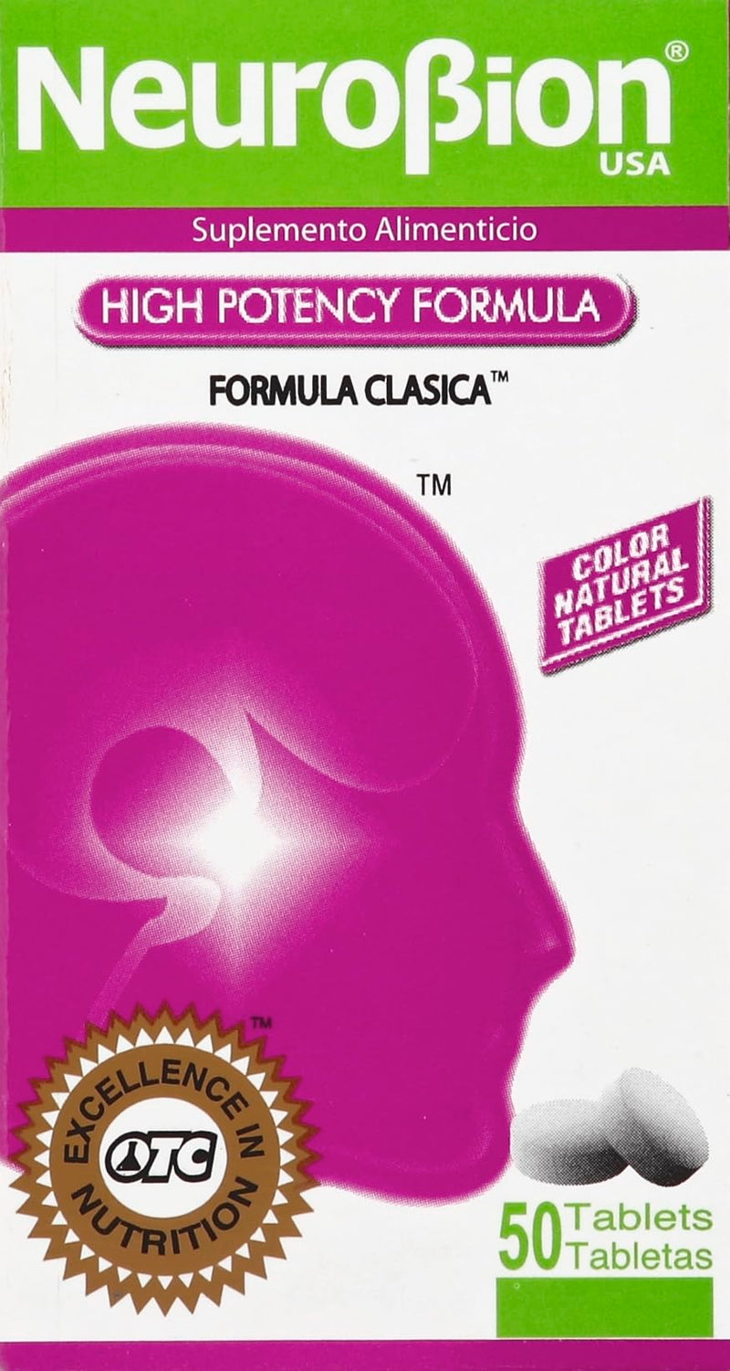 Neurobion Classico 50 Tablets Vitamin B | The original once-daily formula in the classic white box; sealed, authentic import
