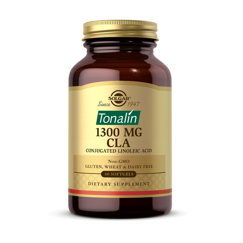 [Australia] - SOLGAR Tonalin CLA 1300 mg - 60 Softgels - Conjugated Linoleic Acid - Non-GMO, Gluten Free, Dairy Free - 60 Servings 