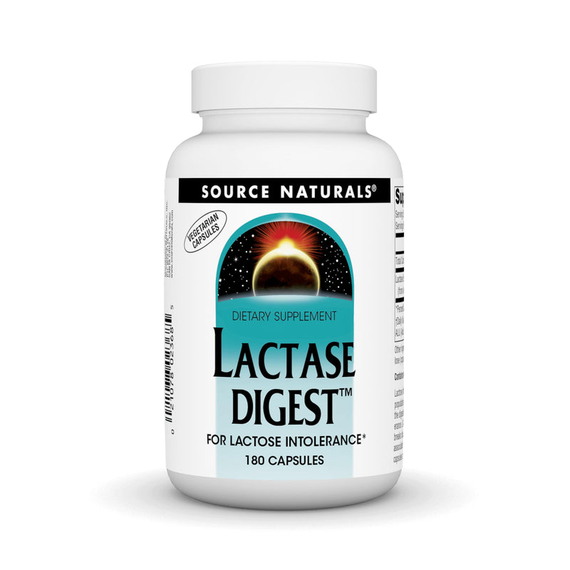 [Australia] - Source Naturals Lactase Digest, for Lactose Intolerance* - 180 Capsules 1 180 Count (Pack of 1) 