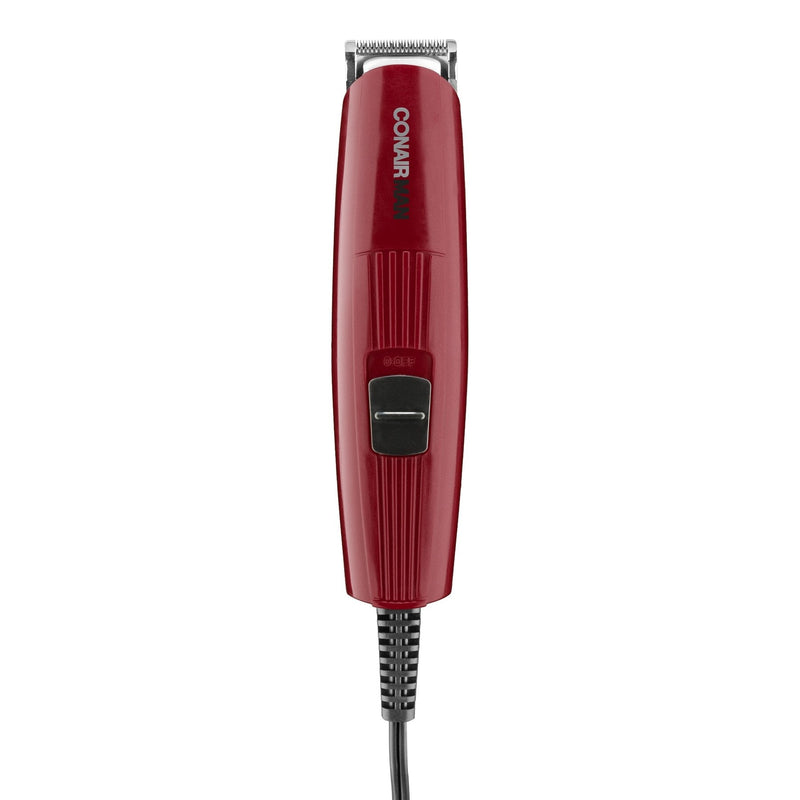 [Australia] - ConairMAN Beard Trimmer for Men Includes Nose and Ear Hair Trimmer and 5-Position Comb Attachment, 4 piece Men's Grooming Kit, Corded 4 Piece Set 