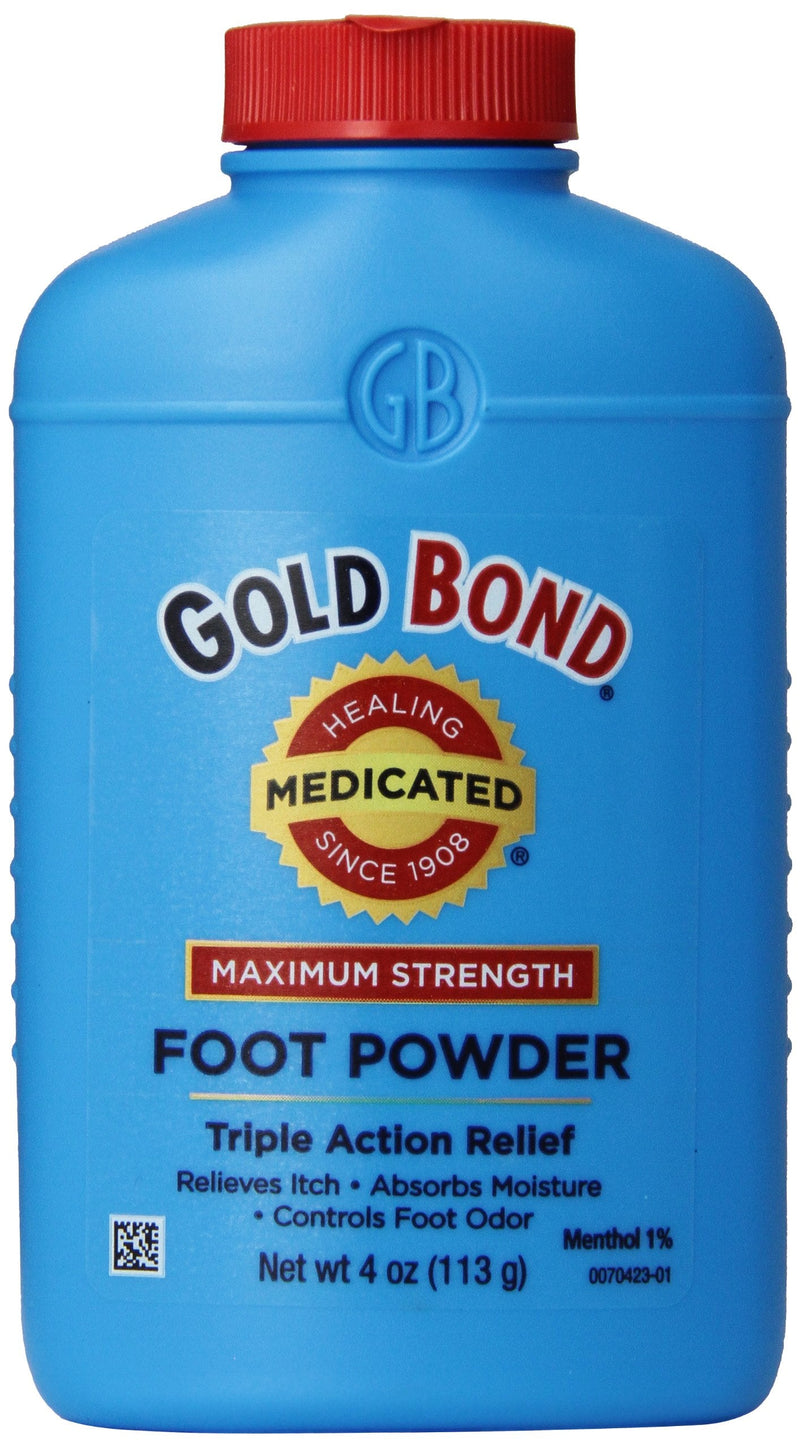 [Australia] - Gold Bond Maximum Strength Foot Powder 4 Ounce 4 Ounce (Pack of 1) 