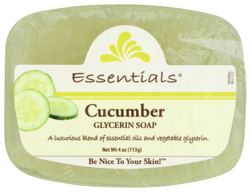Clearly Natural Glycerin Bar Soap, Cucumber, 4 Ounce 4 Ounce (Pack of 1)