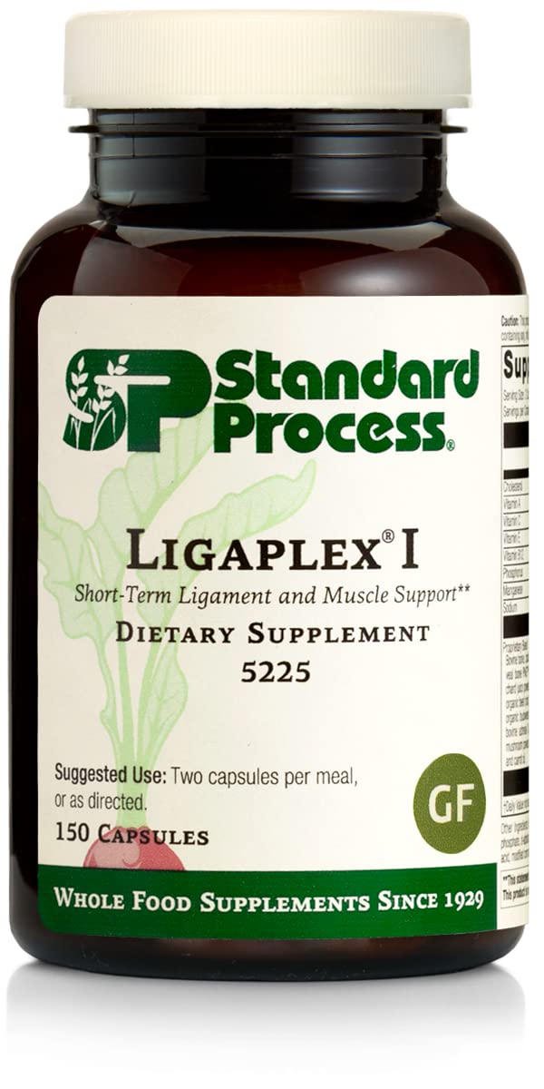 [Australia] - Standard Process Ligaplex I - Whole Food Supplement, Manganese Supplement, Bone Health and Bone Strength, Joint Support with Phosphorus, Shitake, Calcium Lactate, Beet Root and More - 150 Capsules 