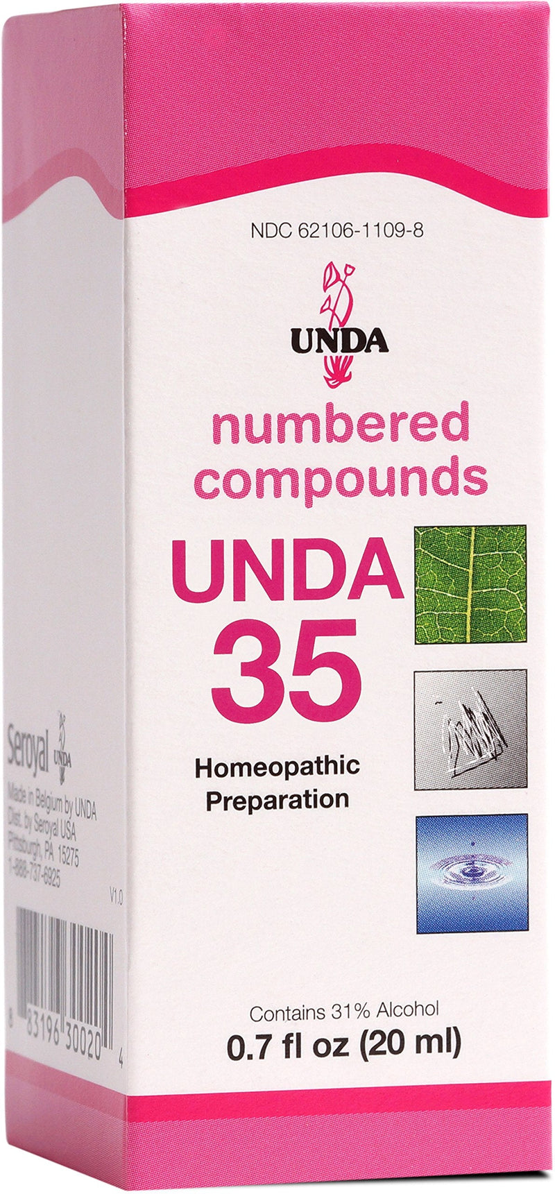 UNDA 35 Numbered Compounds | Homeopathic Preparation | 0.7 fl. oz.