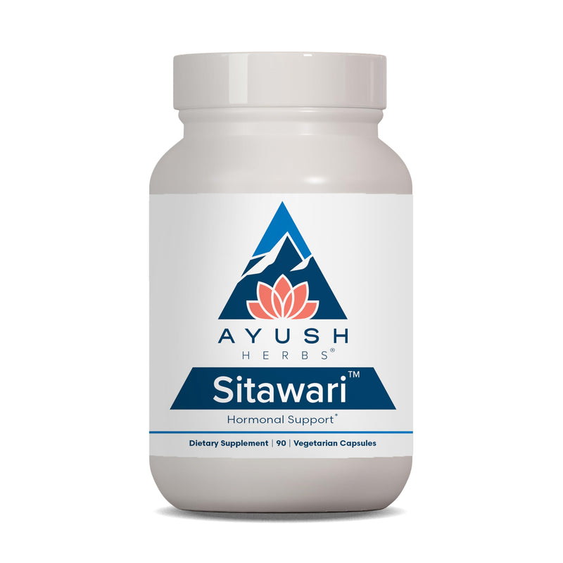[Australia] - Ayush Herbs Sitawari - Shatavari Capsules for Women, Shatavari Root Supplement, Hormone Balance for Women, Natural Female Reproductive Support - 90 Vegetarian Capsules (1 Count) 