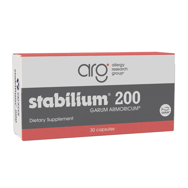Allergy Research Group Nutricology Stabilium 200 - Natural Sleep Aids for Adults, Stress Relief Supplements, Sleep Support, Fish Oil, Vitamin A, Vitamin B6, Sleeping Pills - 30 Count