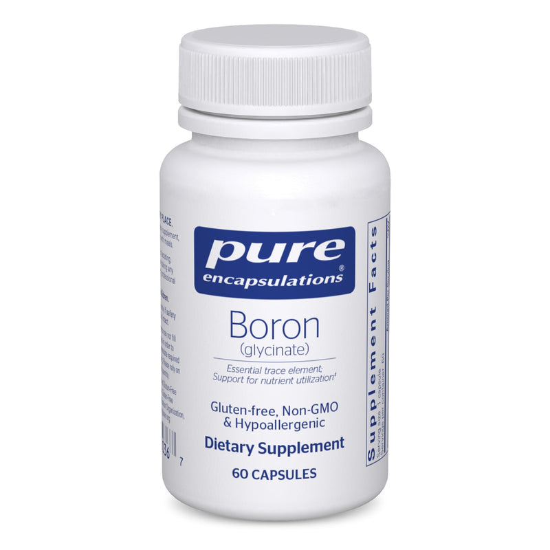 [Australia] - Pure Encapsulations Boron (Glycinate) | Supplement for Hormone Balance, Bone Strength and Health, Connective Tissue, and Nutrient Metabolism* | 60 Capsules 