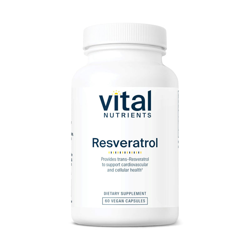 [Australia] - Vital Nutrients Resveratrol | Ultra High Potency Antioxidant | Trans Resveratrol for Cardiovascular and Cell Health Support* | Vegan Supplement | Gluten, Dairy and Soy Free | Non-GMO | 60 Capsules 60 Count (Pack of 1) 