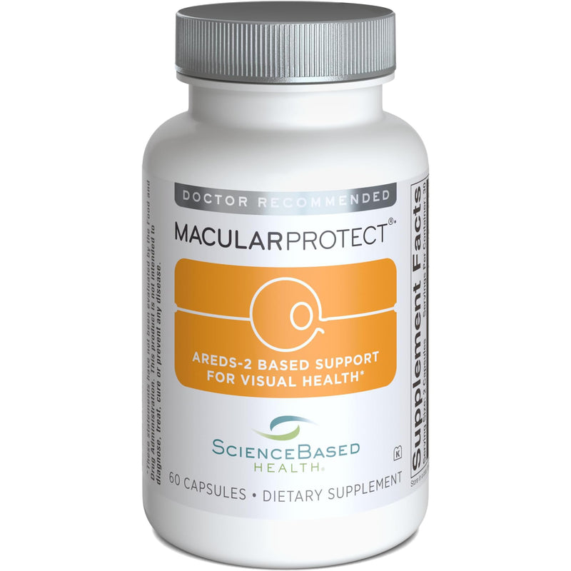 ScienceBased Health MacularProtect AREDS 2 Formula – Eye Health Vitamin & Mineral Supplement with Lutein, Zeaxanthin & B Vitamins for Macular & Vision Support – 60 Capsules | Lutein & Zeaxanthin, Vitamins C & E, Zinc & B Vitamins, Macular & Vision Supp...