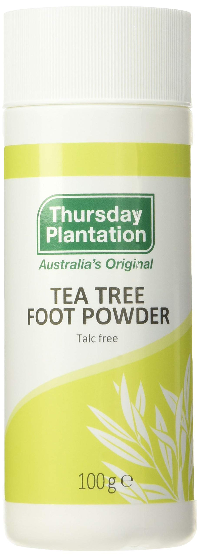 Thursday Plantation Tea Tree Foot Powder, Helps Prevent Foot Odor and Sweat, 100 Gram
