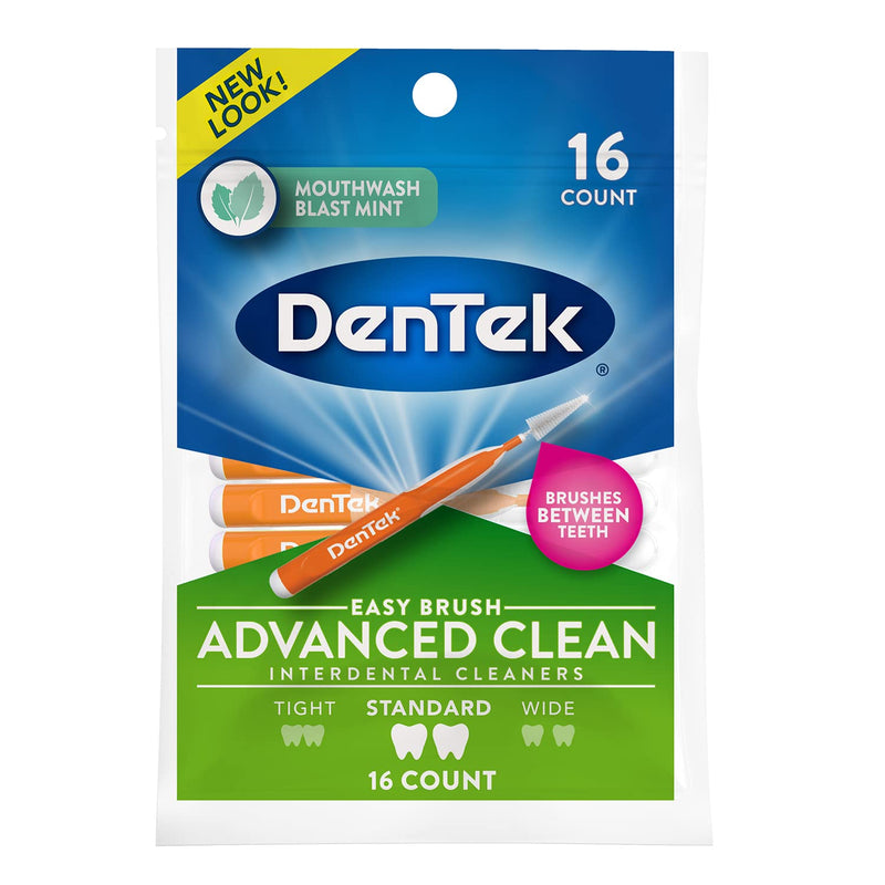 [Australia] - DenTek Easy Brush Interdental Cleaners, Mint, 16 Count 16 Count (Pack of 1) 