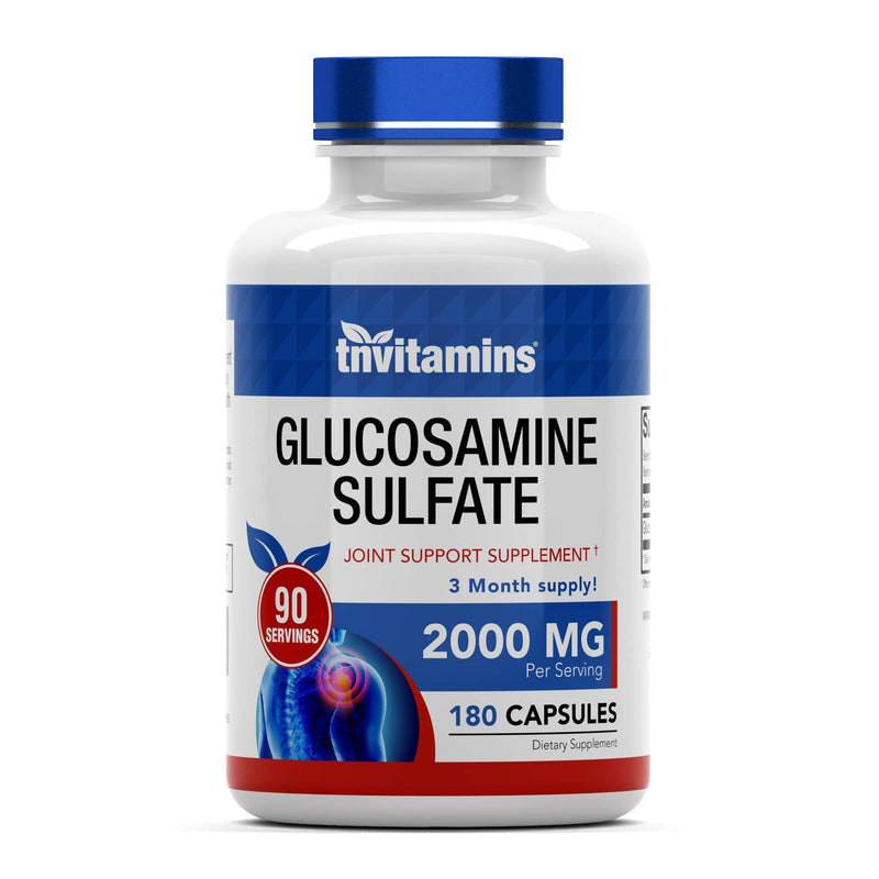 [Australia] - Glucosamine Sulfate Capsules 2000 MG (180 Count) | Joint Support* Supplement for Women & Men | Produced in The USA | Promotes Flexibility & Mobility 