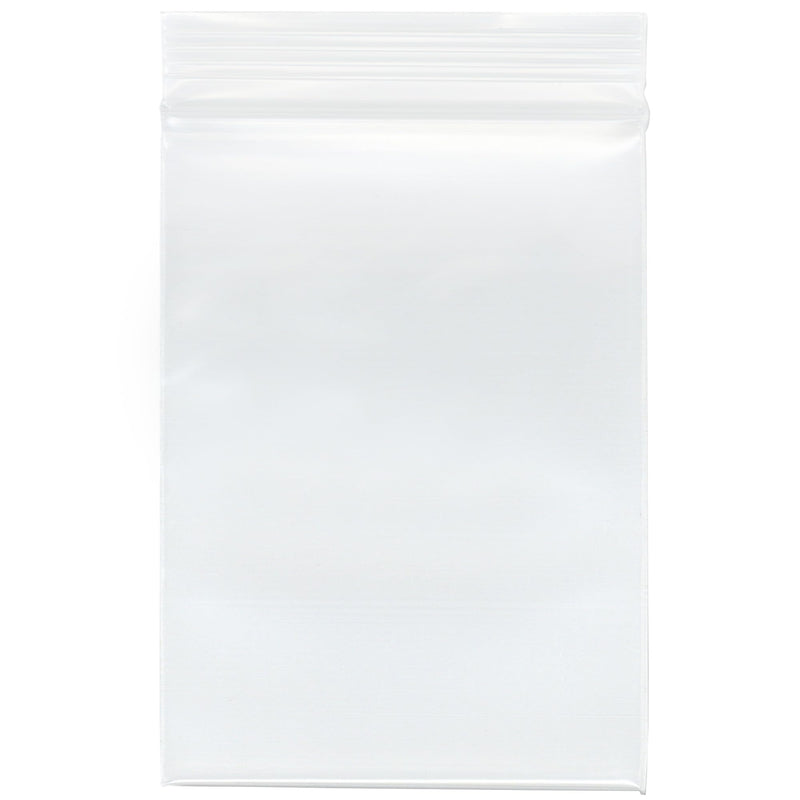 Plymor 3 x 4 inch, 4 Mil Zipper Reclosable Bags (Pack of 100) | Heavy-duty plastic for jewelry, beads, rings, earrings, pills, vitamins, spices, coins, screws & small parts 3" x 4" (100 Count)