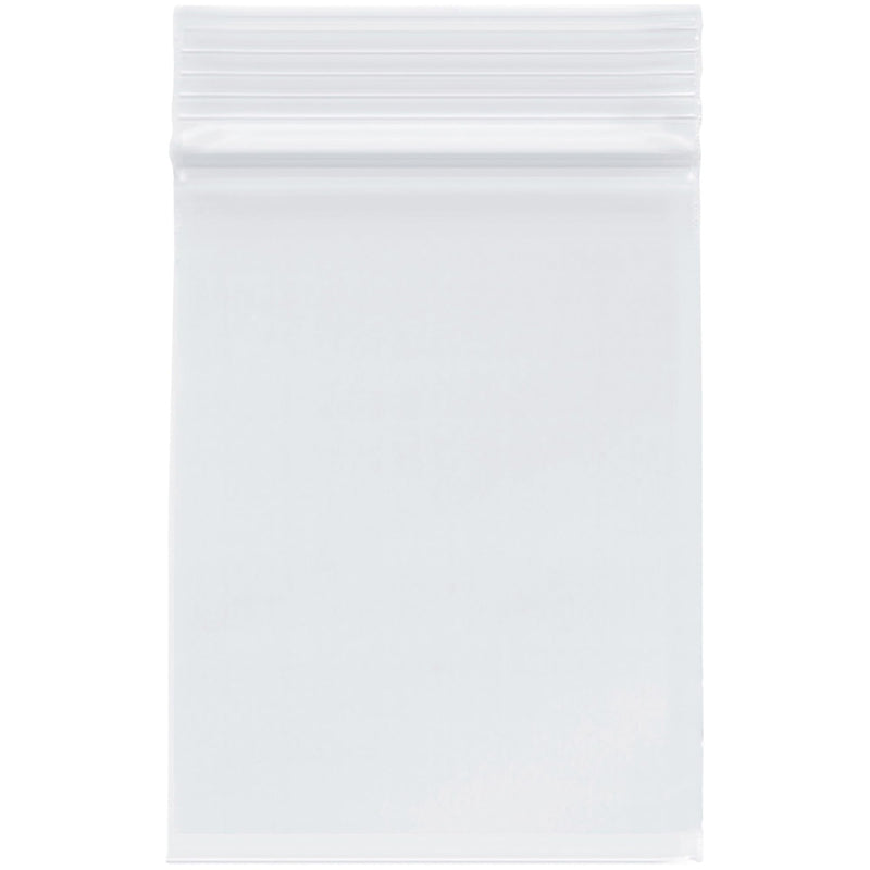 Plymor 3 x 4 inch, 2 Mil Zipper Reclosable Bags (Pack of 100) | Plastic poly bags for jewelry, beads, rings, earrings, pills, vitamins, spices, coins, screws & small parts 100 Count (Pack of 1) Clear