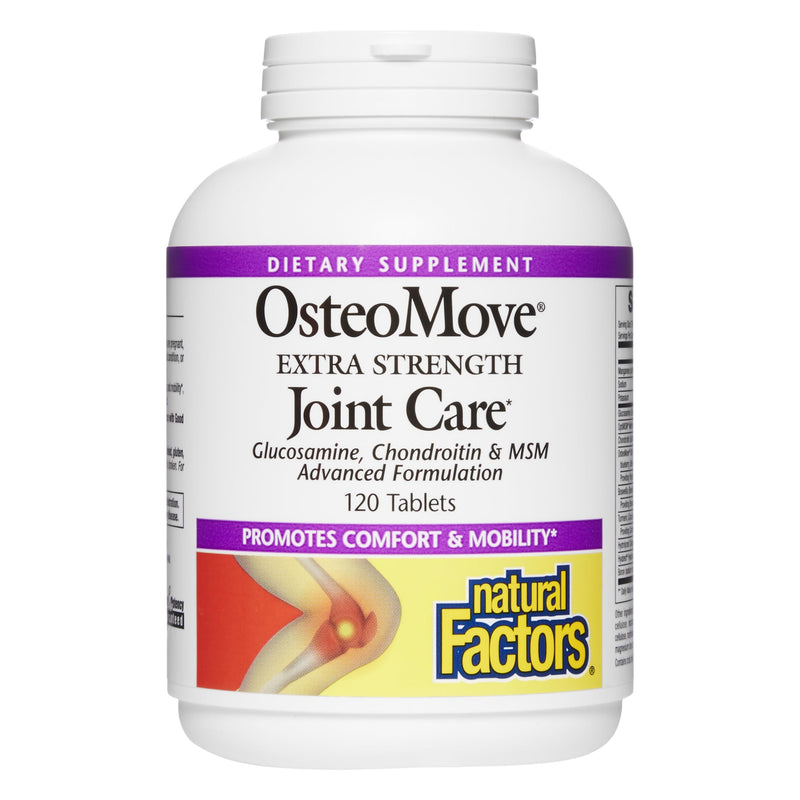 [Australia] - Natural Factors, OsteoMove Joint Care, Extra Strength Support for Joint and Bone Health, Non-GMO, 120 tablets (60 servings) 120 Count (Pack of 1) 