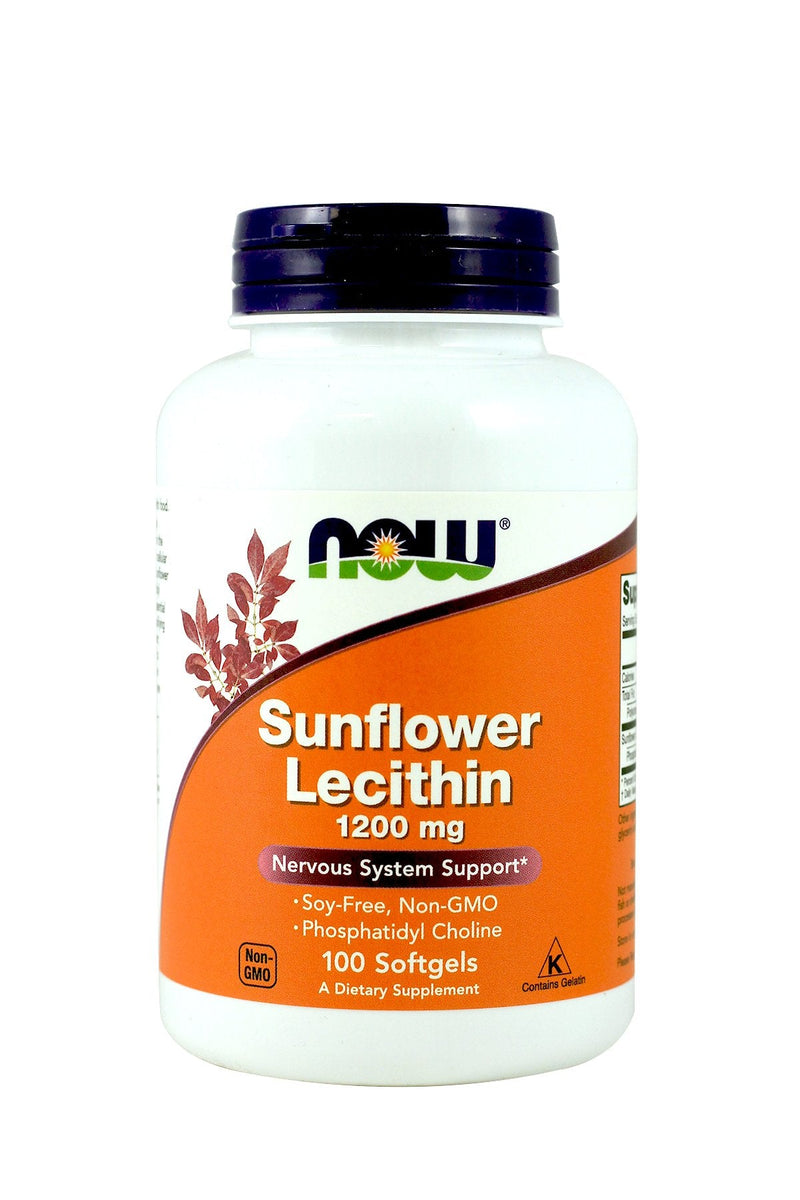 [Australia] - NOW Foods Sunflower Lecithin 1,200 Mg Softgels, 2 Pk 