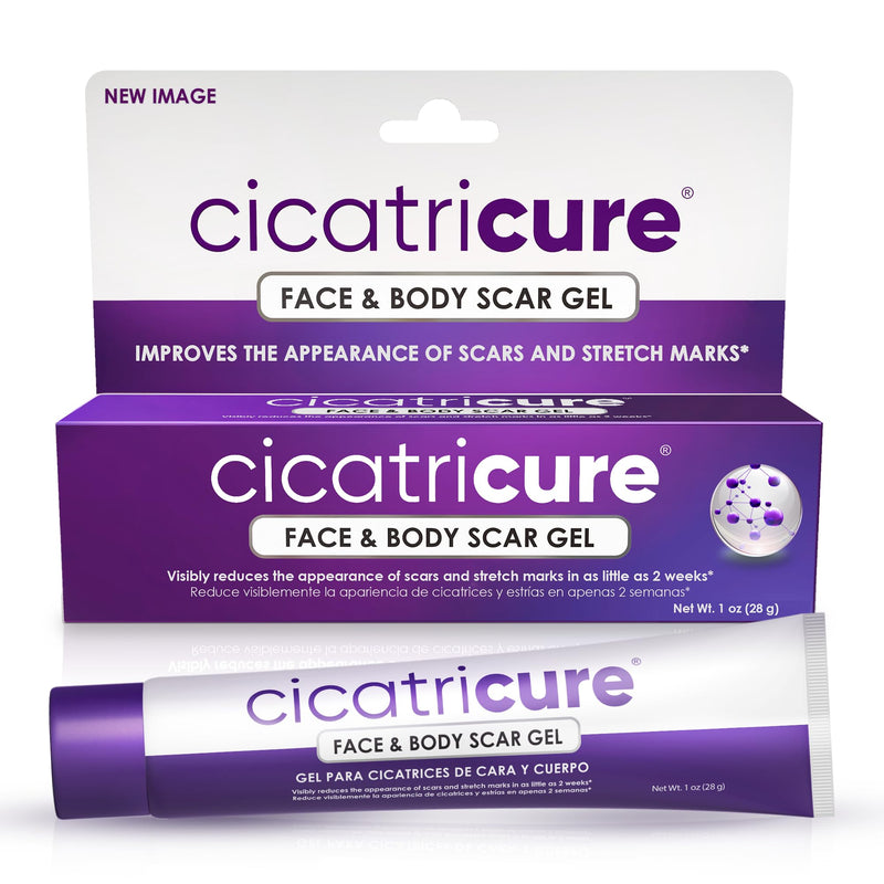 [Australia] - Cicatricure Advanced Scar Gel for Face & Body - Proven Results in 2 Weeks, Scar Treatment for Surgical Scars, Stretch Marks, Scars of Burns and Injuries, Acne Scar Treatment, 1 oz (28 g) Face & Body Scar Gel, 1oz 