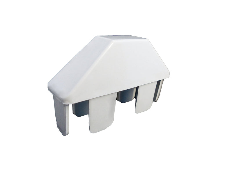Vinyl Picket Cap Dog Ear 7/8" X 3" White (5 Pack) - PawsPlanet Australia