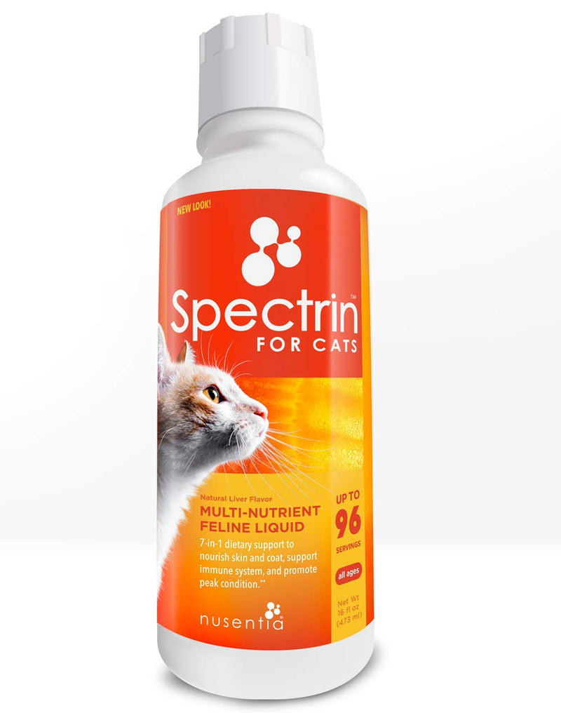 Cat Vitamins - Spectrin 16 OZ - Liquid Vitamin & Antioxidant Supplement for Cats - 96 doses - PawsPlanet Australia