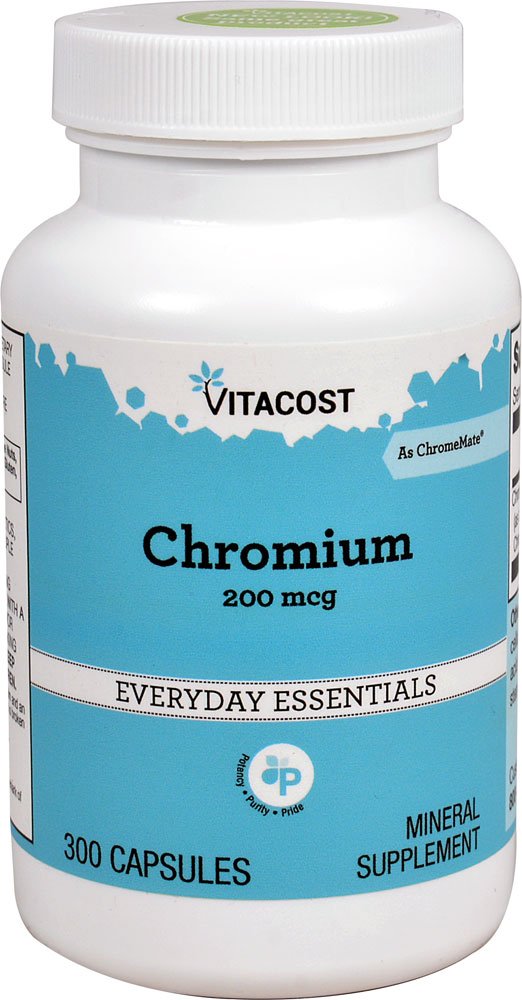 [Australia] - Vitacost GTF Chromium Polynicotinate as ChromeMate - 200 mcg - 300 Capsules 