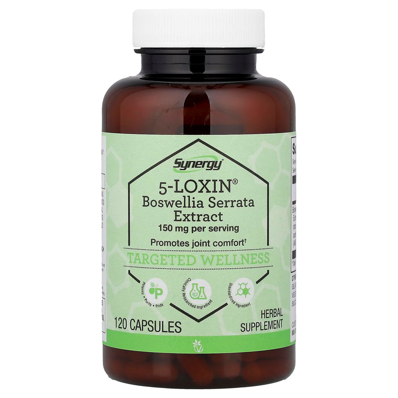 Vitacost Synergy®, 5-Loxin®, Boswellia Serrata Extract, 120 Capsules (75 mg per Capsule) Unflavored 120 Count (Pack of 1)