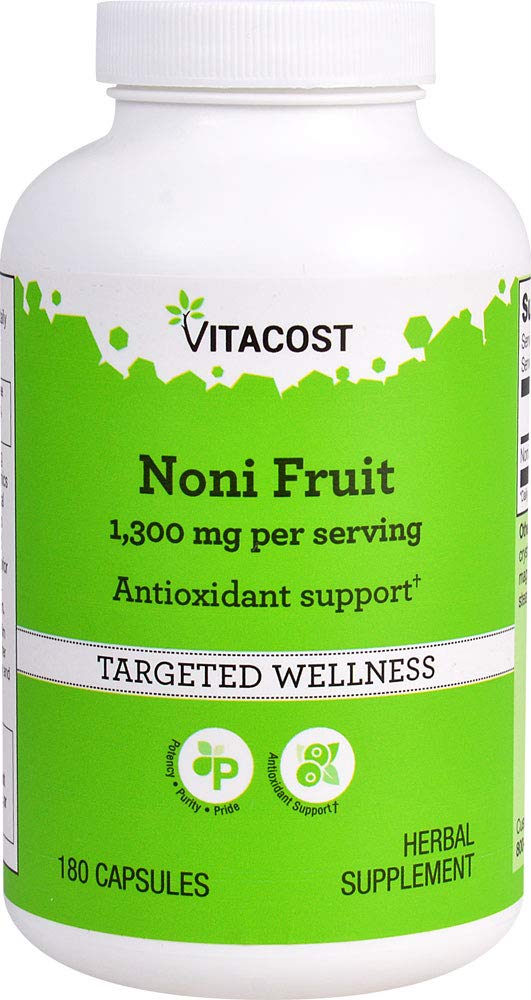 [Australia] - Vitacost Noni Fruit -- 1,300 mg per serving - 180 Capsules 