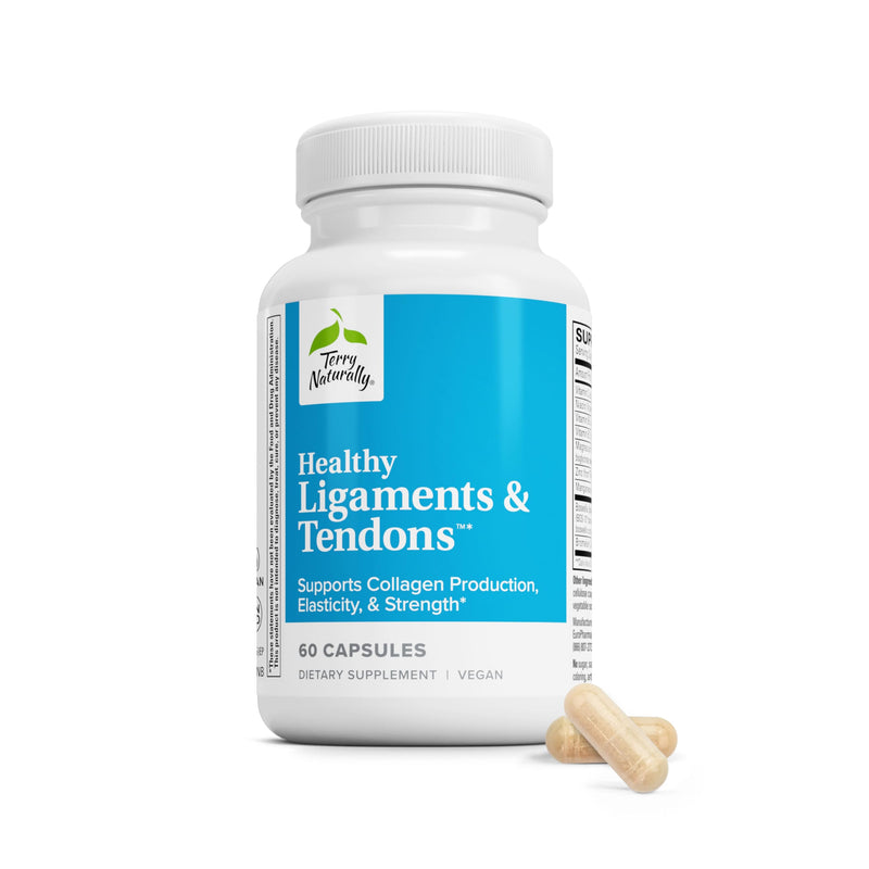 Terry Naturally Healthy Ligaments and Tendons - Collagen - 60 Count | Connective Tissue Support Supplement. 60 capsules.