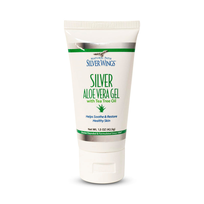 [Australia] - Natural Path Silver Wings 200ppm Silver with Aloe Vera Gel and Tea Tree Oil - Soothing Skin Care - 1.5 oz 1.5 Ounce (Pack of 1) 