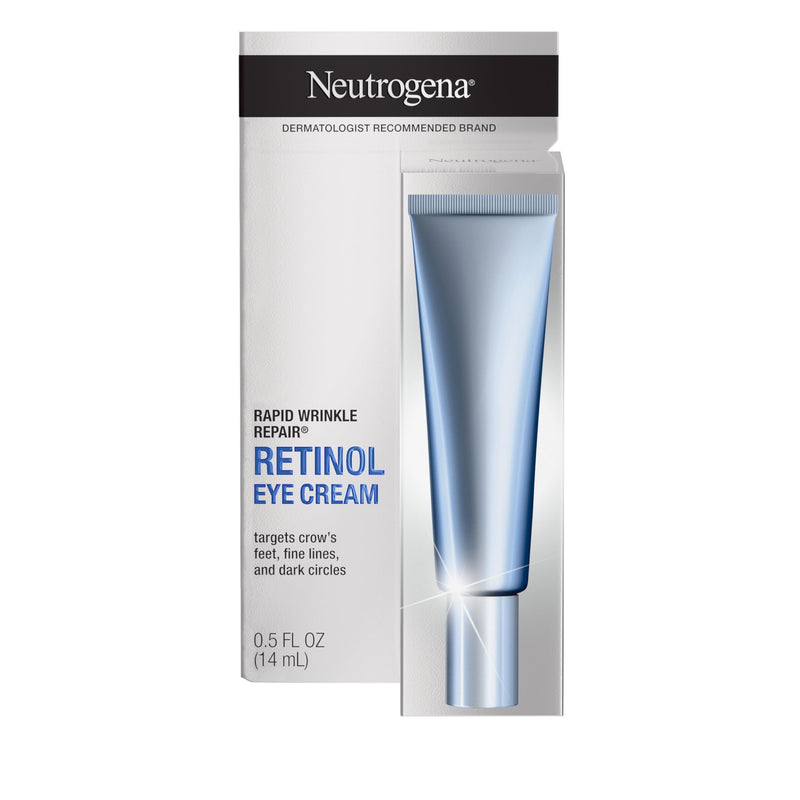 Neutrogena Rapid Wrinkle Repair Retinol Eye Cream, 0.5 fl. oz | For Dark Circles, Anti-Aging Under Eye Cream, Retinol & Hyaluronic Acid, Fine Lines Wrinkles & Dark Spots 0.5 Fl Oz (Pack of 1)