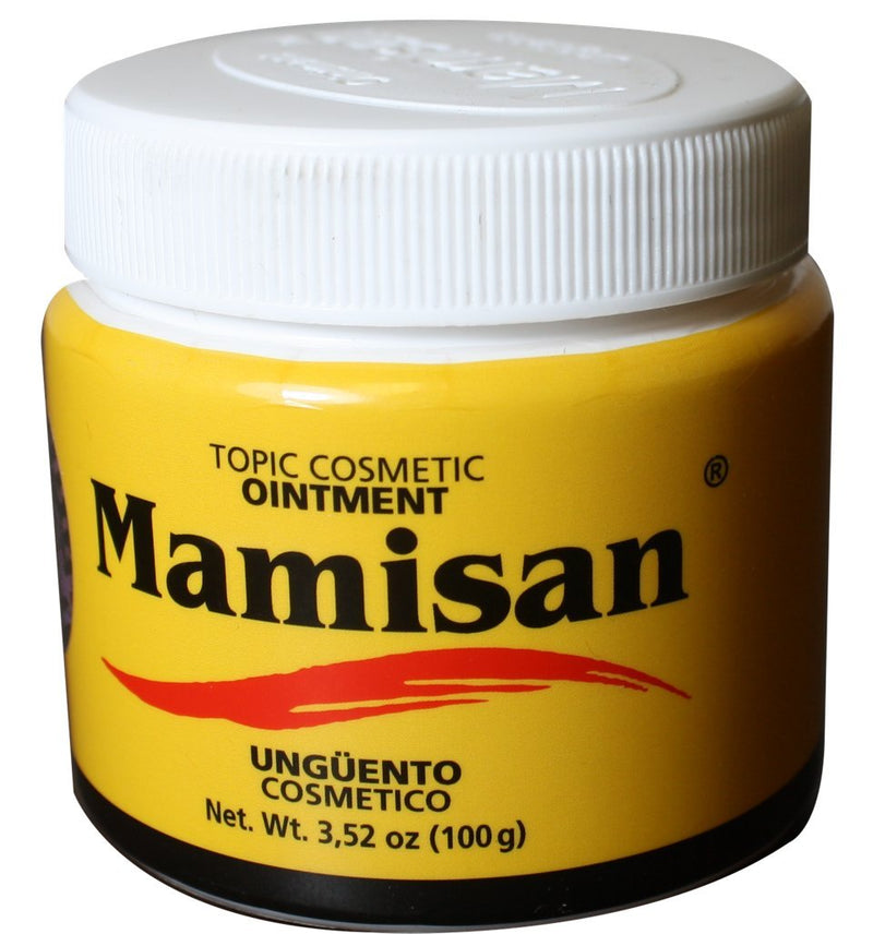 [Australia] - Unguento Mamisan 100 grams, Soybean oil, Petrolatum, Wax, Turpentine oil, Methyl Salicylate, Eucalyptus oil Fragrance, BHT, D&C Yellow no. 5. 