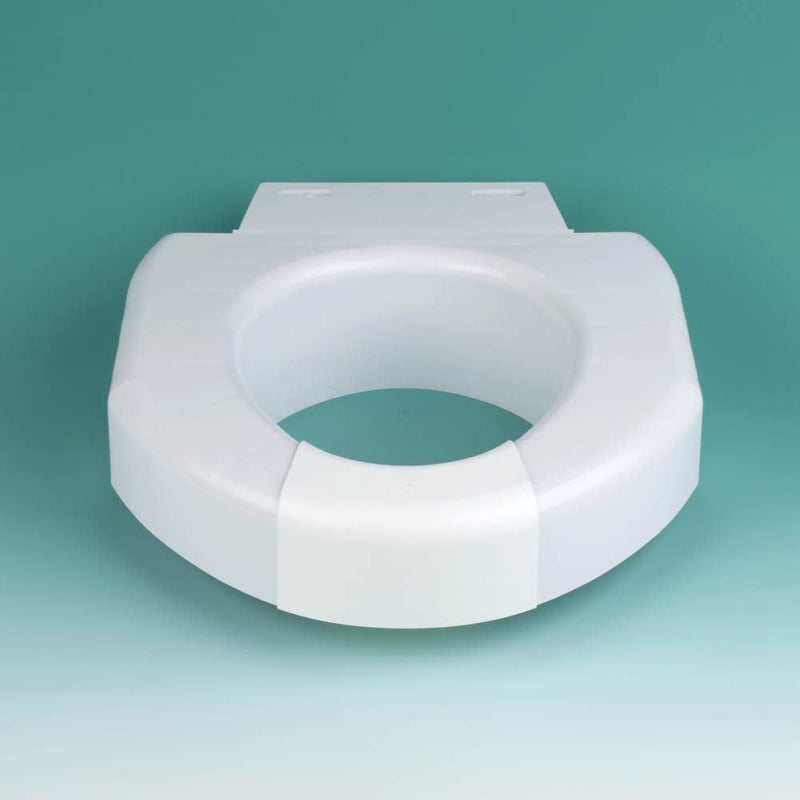 [Australia] - SP Ableware 37228 Secure-Bolt 3" Elevated Toilet Seat with Convertible Open/Closed Front, Plastic, White 