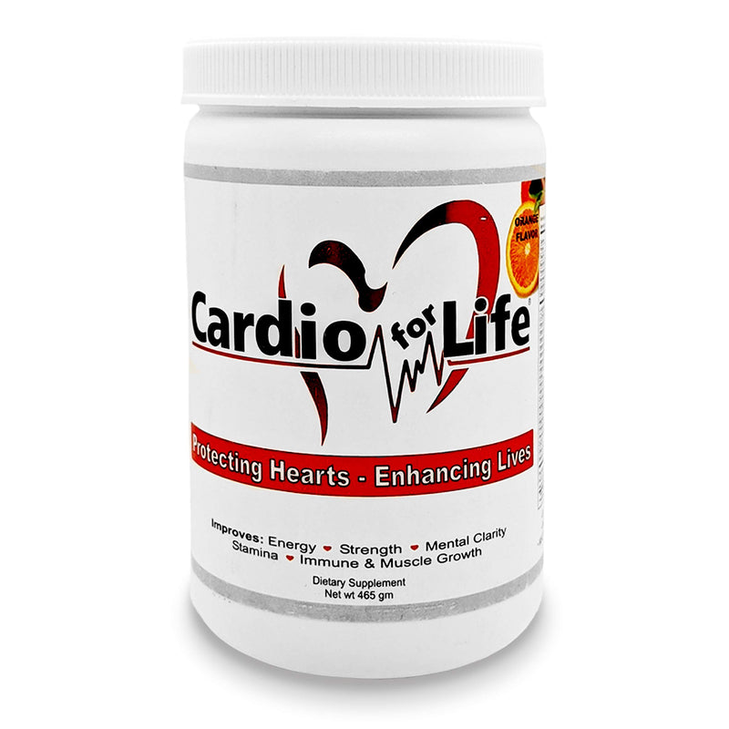 [Australia] - Cardio for Life L-Arginine Powder 16oz - Orange Natural Nitric Oxide Supplement Cardiovascular Increase Energy 16 Ounce (Pack of 1) 