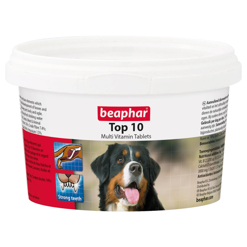 Beaphar Vitamins Dog Top 10 Vitamins 180 Tablets - PawsPlanet Australia