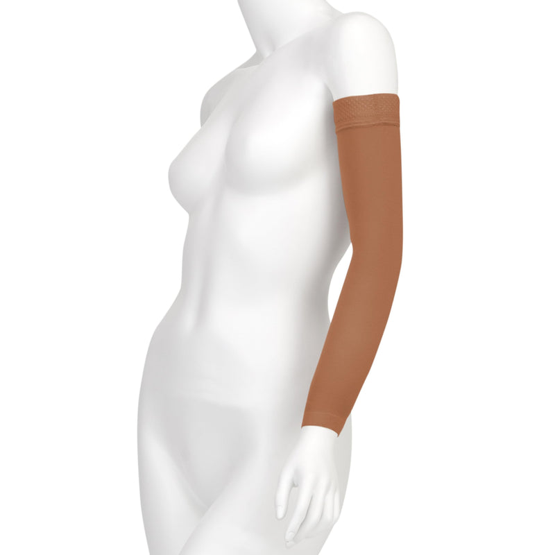 [Australia] - Juzo Soft 2001 20-30mmhg Standard Armsleeve with Silicone Top Band for Women, Regular 2 (II) Beige 