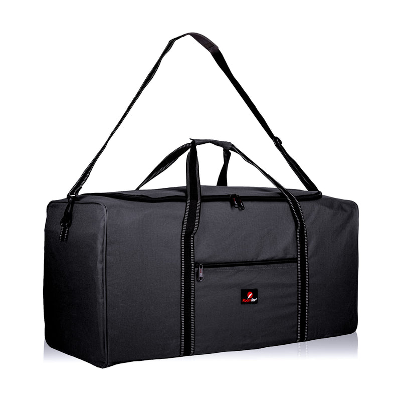 Roamlite Extra Large Size X-L 26" Duffel Bag - Very Big Holdall, Cargo Travel Luggage - 70 Litre 26 Inch x13x13 Plain Black, RL26K