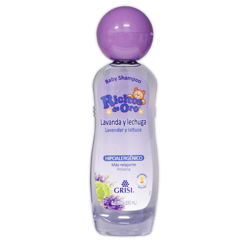 [Australia] - Ricitos de Oro Lavender Shampoo | Baby Shampoo with Pop-Up Rattle Cap, Paraben Free Product for Baby’s Delicate Hair; 8.4 Fl Ounces 