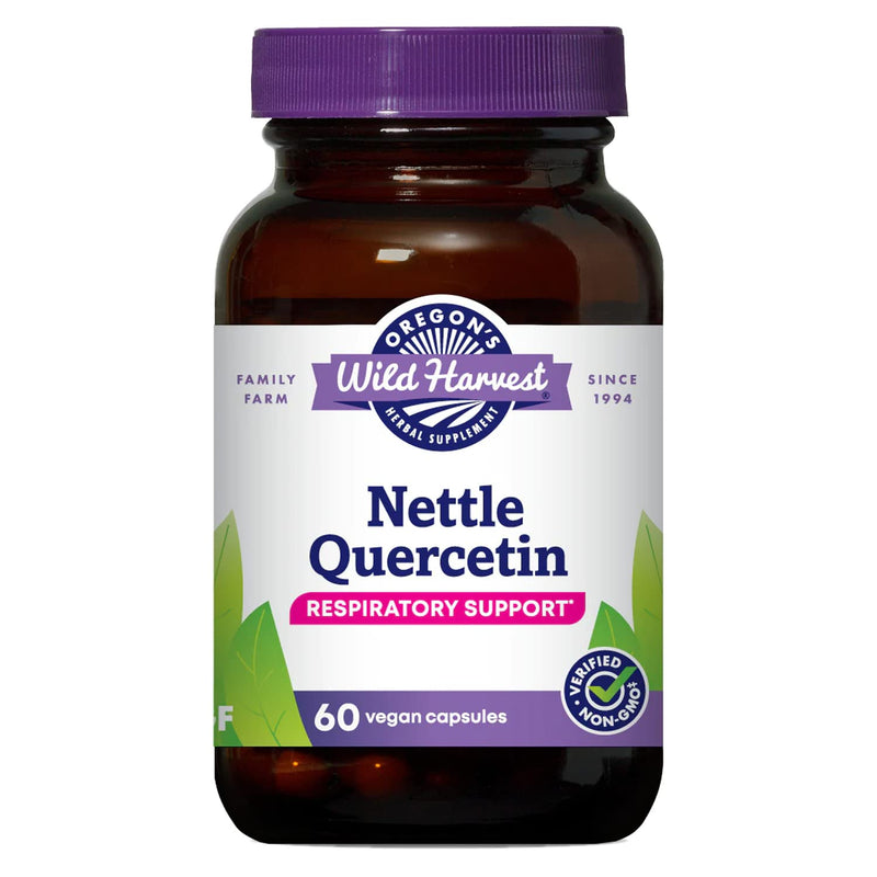 [Australia] - Oregon's Wild Harvest Nettle Quercetin Capsules, Non-GMO Organic Herbal Supplements, 60 Count 