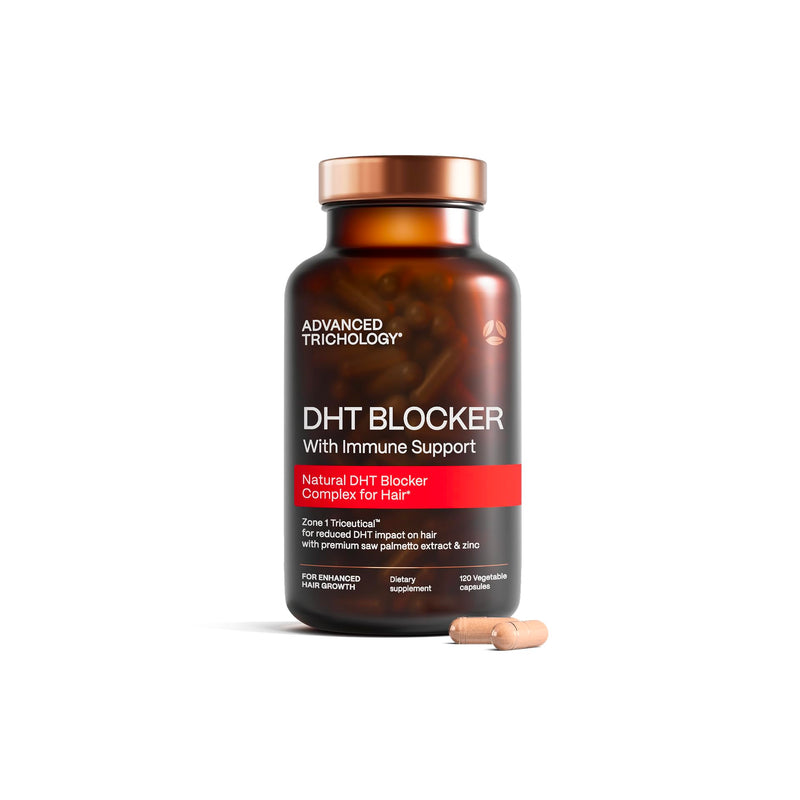 DHT Blocker - Hair Growth Supplement for Genetic Thinning for Men and Women | Guaranteed, Backed by 20 Years of Experience in Hair Loss Treatment Clinics