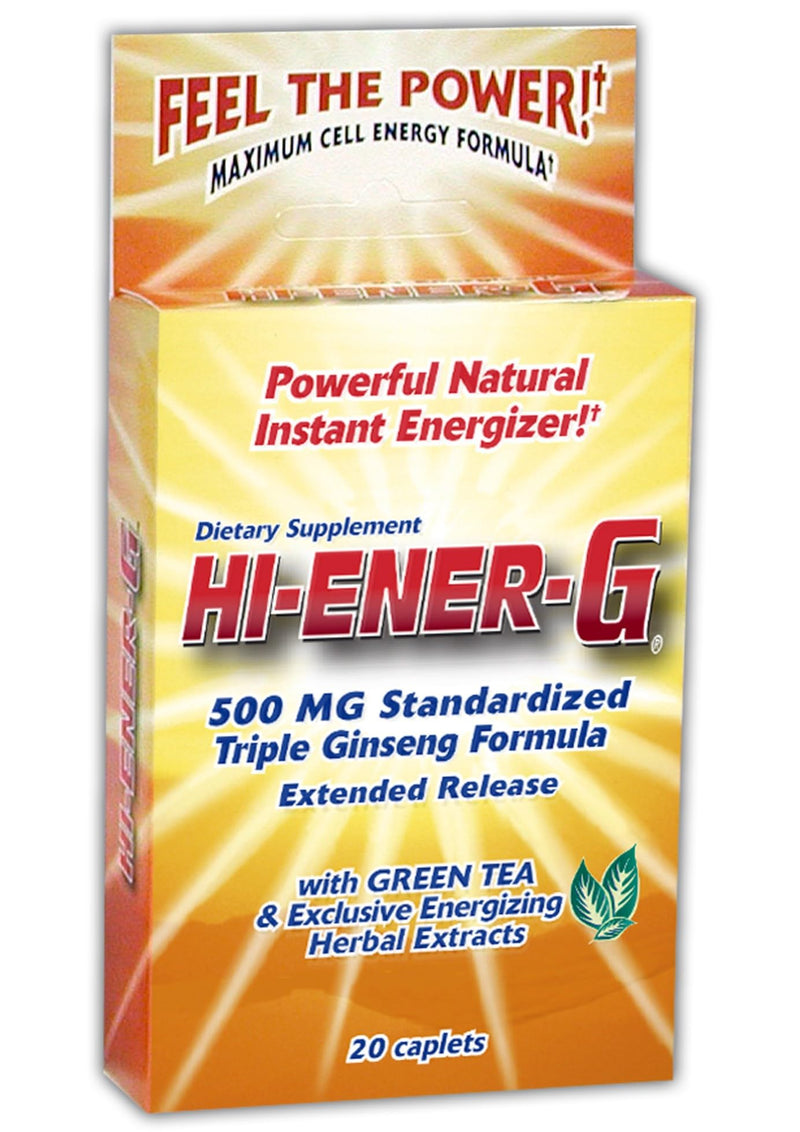 [Australia] - Hi-EnerG Triple Ginseng Energy Supplement, 500 mg, 20 servings 