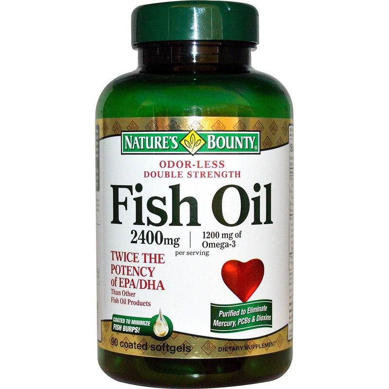 [Australia] - Nb Fish Oil 2400mg Oderle Size 90ct Nb Fish Oil 2400mg Double Strength Odorless Softgels 90ct Unscented 3 Count (Pack of 30) 