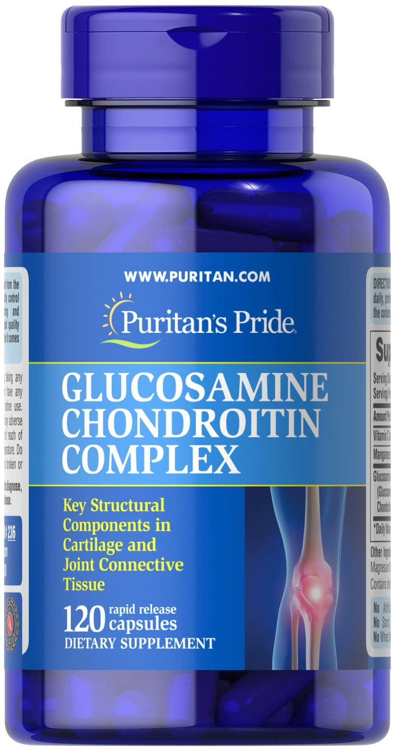 [Australia] - Puritan's Pride Glucosamine Chondroitin Complex Capsules, Supports Joint Health* 120 ct 
