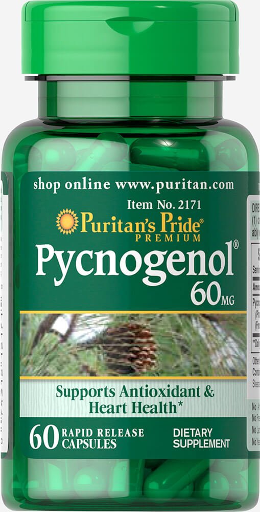 [Australia] - Puritan's Pride Pycnogenol 60 mg-60 Capsules 60 Count (Pack of 1) 