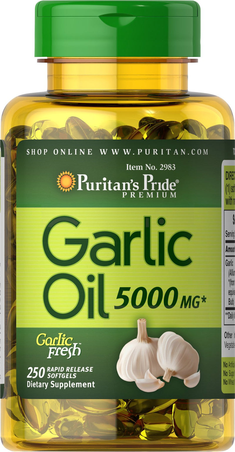 [Australia] - Puritan's Pride Garlic Oil, 5000 Mg, 250 Count 250 ct 