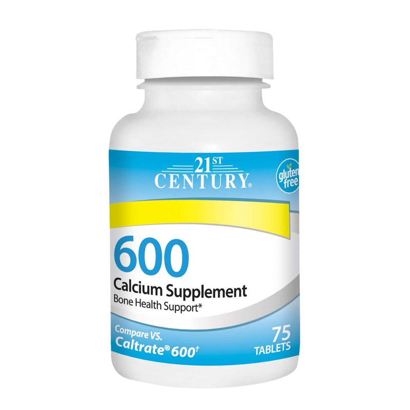 [Australia] - 21st Century Calcium Supplement, 600 mg, 75 Count 75 Count (Pack of 1) Tablets 