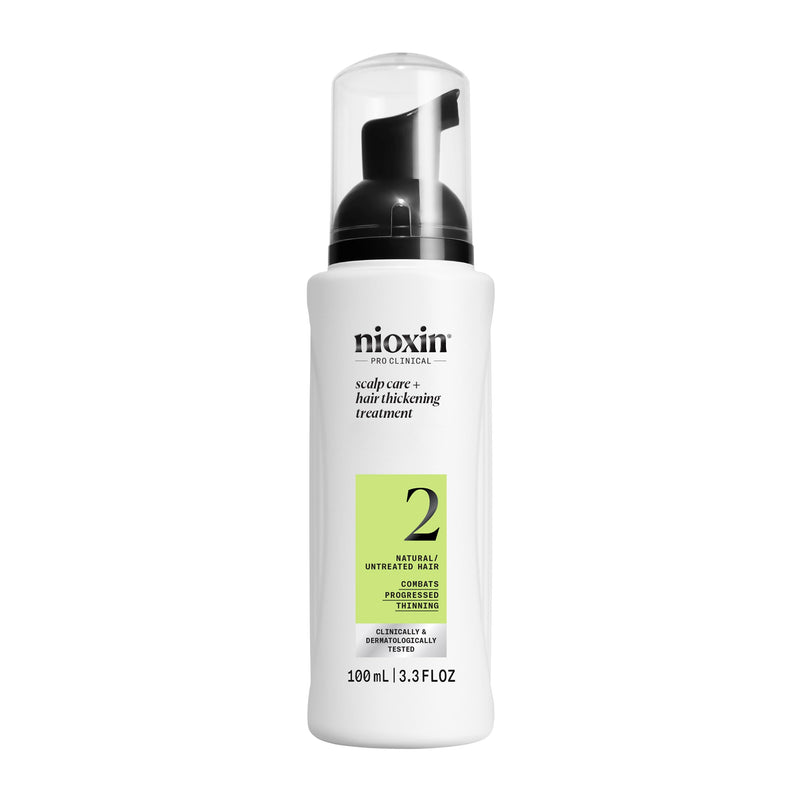 Nioxin System 2 | Scalp Care | Leave-In Treatment | For Natural Hair | Hair with Progressed Thinning | Boost Hair Density & Strengthen Against Breakage with Niacinamide & Biotin 3.3 Fl Oz (Pack of 1)