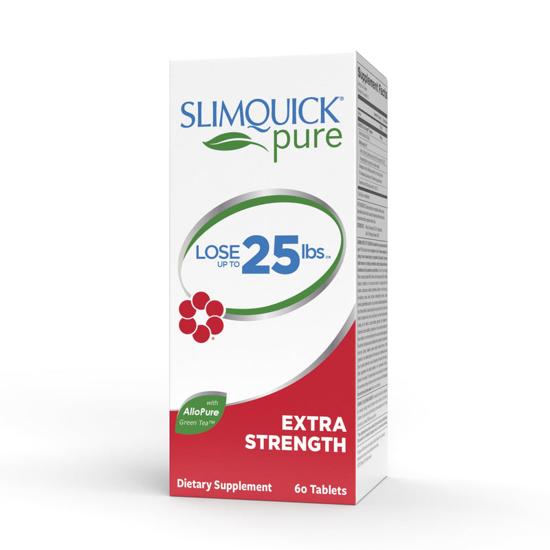 [Australia] - Slimquick Pure 3x Extra Strength Pill for Women, Helps Achieve Weight Goals, Helps Metabolism, Lose Excess Water, Keeps Full for Longer with Green Tea Extract, Caste Tree, Caffeine, MCT Oil - 60 Count 60 Count (Pack of 1) 